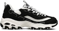 Order (W) Skechers D Lites 1.0 Kasut Chunky Rendah Hitam 149463-BKW
