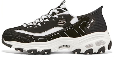 (Women) Skechers D'Lites 1.0 Chunky Sneakers 'Black White' 150030-BKW (Women) Skechers D'Lites 1.0 Chunky Sneakers 'Black White' 150030-BKW