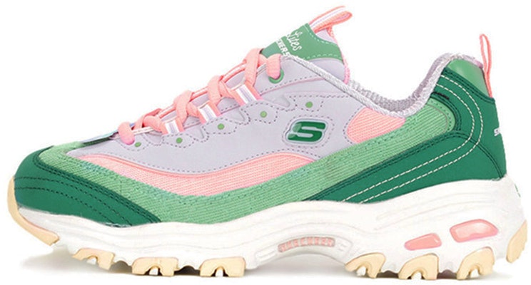 (Women) Skechers D'Lites 1.0 Dad Shoes Green/Pink 149906-GRPK Buy (Women) Skechers D'Lites 1.0 Dad Shoes Green/Pink 149906-GRPK