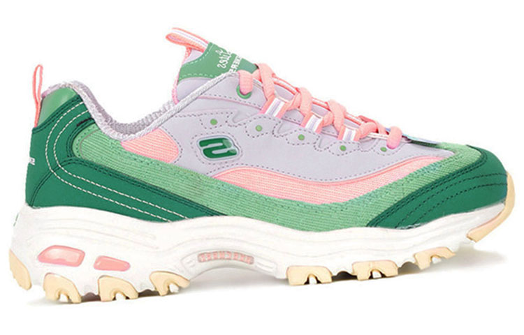 Order (W) スケッチャーズ D'Lites ダッドシューズ 緑/ピンク 149906-GRPK