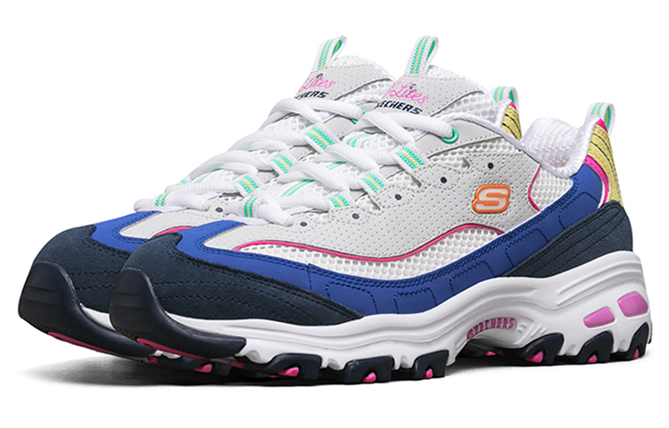 Order Skechers D'LITES 1.0 夾心糖果熊 潮流百搭休閒 低幫 老爹鞋 女款 灰藍色
