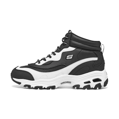(W) Skechers D'Lites 1.0 'Black White'