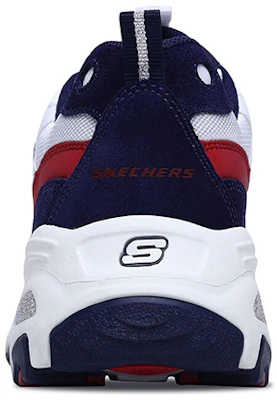 (W) Skechers D'Lites 1.0 Kasut Chunky Rendah Putih/Biru 13141-WNVR Details for (W) Skechers D'Lites 1.0 Kasut Chunky Rendah Putih/Biru 13141-WNVR