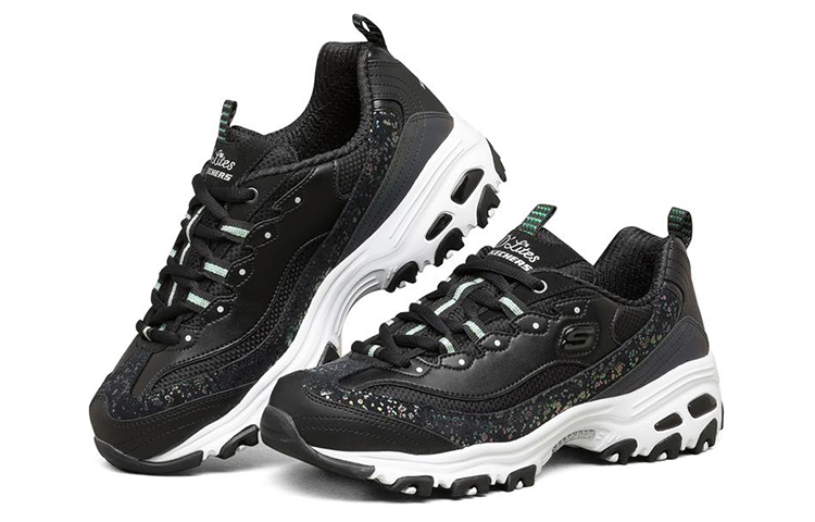Lookbook (W) スケッチャーズ D'Lites ダッドシューズ (黒) 149462-BKW