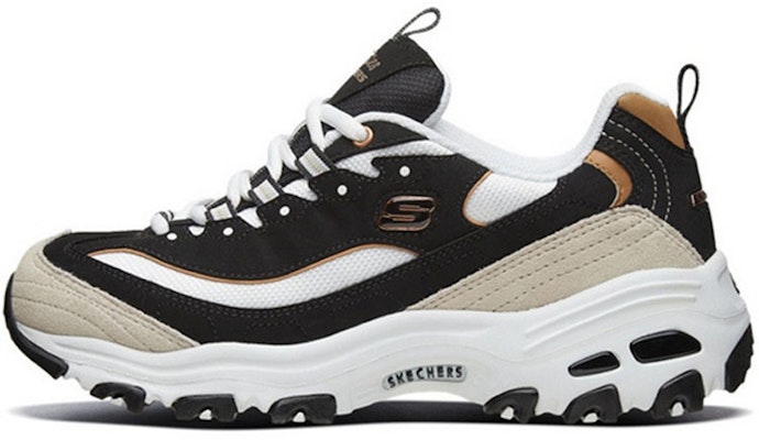 (Women) Skechers D Lites 1.0 Low-Top Running Shoes Black/Gold 66666228-BKGD Buy (Women) Skechers D Lites 1.0 Low-Top Running Shoes Black/Gold 66666228-BKGD