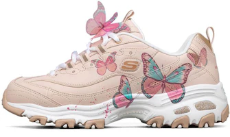 (Women) Skechers D'lites 1.0 Low-Top Running Shoes Pink 149233-LTPK (Women) Skechers D'lites 1.0 Low-Top Running Shoes Pink 149233-LTPK