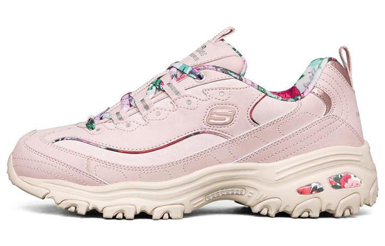 (Women) Skechers D'Lites 1.0 Low-Top Running Shoes Pink 149464-PKMT