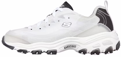 (Women) Skechers D'Lites 1.0 Low-Top Running Shoes Grey 149235-WBK (Women) Skechers D'Lites 1.0 Low-Top Running Shoes Grey 149235-WBK