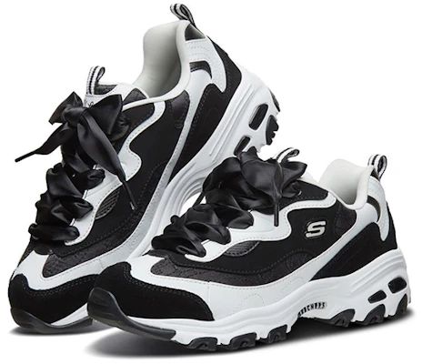 (W) Skechers D'Lites 1.0 Kasut Lari Low-Top Hitam 88888353-BKW Lookbook (W) Skechers D'Lites 1.0 Kasut Lari Low-Top Hitam 88888353-BKW