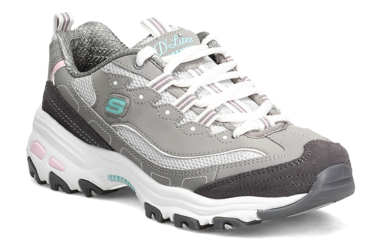 Lookbook (W) Skechers D'Lites 1.0 Zapatillas Deportivas Bajas Gris 11947-GYLP
