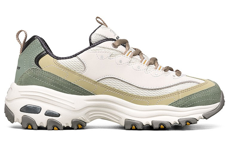 Lookbook (Women) Skechers D'Lites 1.0 Low-Top Running Shoes Green '' 13167-NTOL