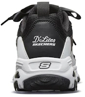 Shop (Women) Skechers D'Lites 1.0 Low-Top Running Shoes Black/White 66666193-BKW