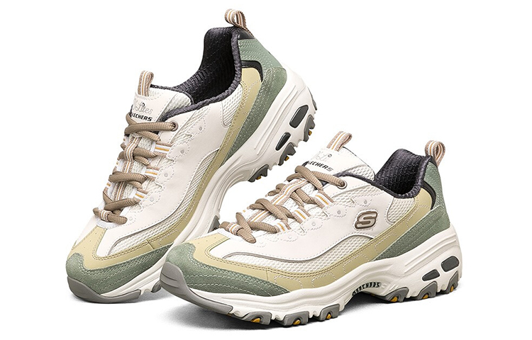 Purchase (Women) Skechers D'Lites 1.0 Low-Top Running Shoes Green '' 13167-NTOL