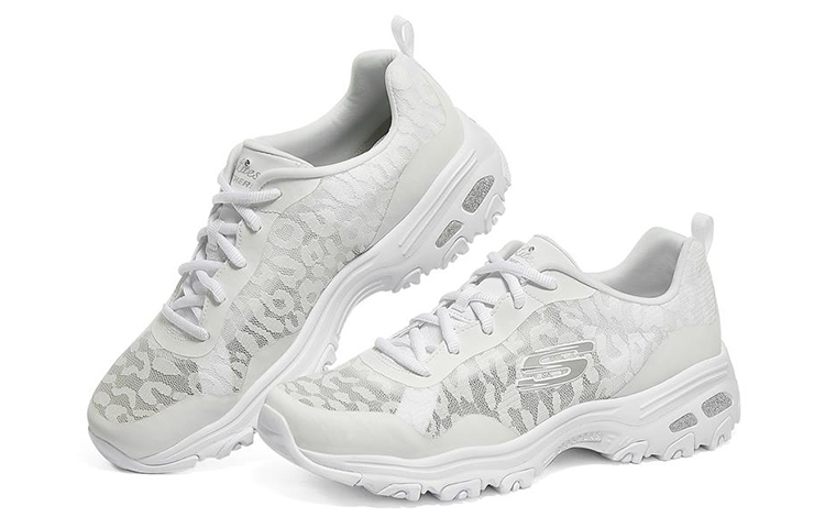 Lookbook (W) Skechers D Lites 1.0 Low-Top Sneaker ''Cream White'' 896027-WHT