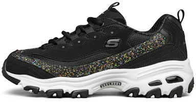 (Women) Skechers D'lites 1.0 Low-Top Sneakers Black/White 149241-BKW (Women) Skechers D'lites 1.0 Low-Top Sneakers Black/White 149241-BKW