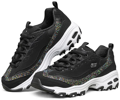 (W) Skechers D'lites 1.0 Kasut Low-Top Hitam/Putih 149241-BKW Lookbook (W) Skechers D'lites 1.0 Kasut Low-Top Hitam/Putih 149241-BKW
