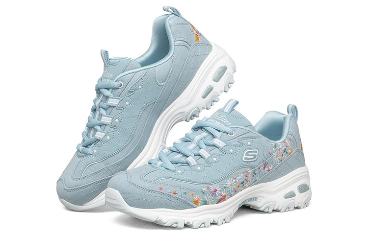 Lookbook (W) スケッチャーズ D'Lites 1.0 ローカット ランニングシューズ (青) 149465-BLU