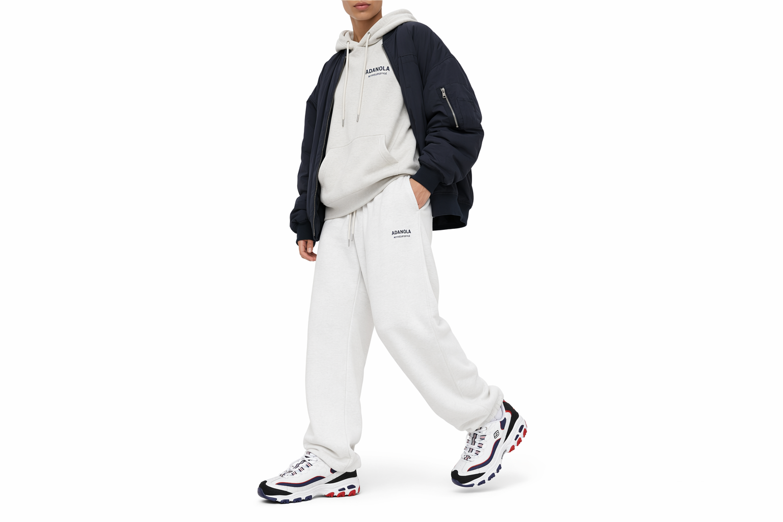 Order (Women) Skechers D'Lites 1.0 Low-tops Sport Shoes Navy-Blue 'White Navy Blue Red' 149781-WNVR