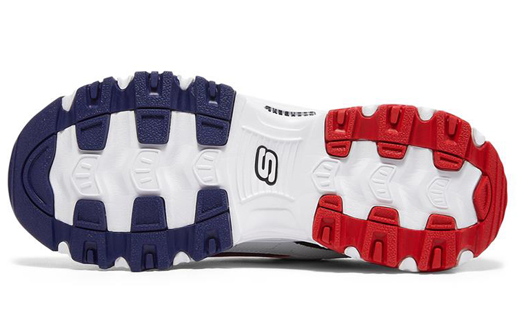 Details for (Women) Skechers D'Lites 1.0 Low-tops Sport Shoes Navy-Blue 'White Navy Blue Red' 149781-WNVR