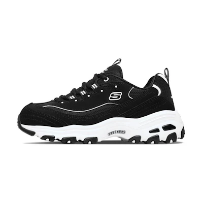 (W) Skechers D'Lites 1.0 Black
