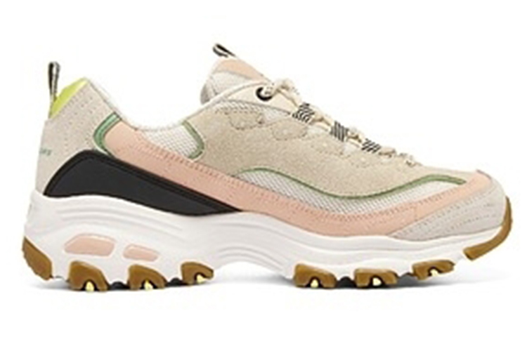 (W) Skechers D'LITES 1.0 Low-top Running Shoes White 圖 2