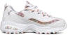 (Women) Skechers D Lites 1.0 Low Top Running Shoes White 149467-WMLT