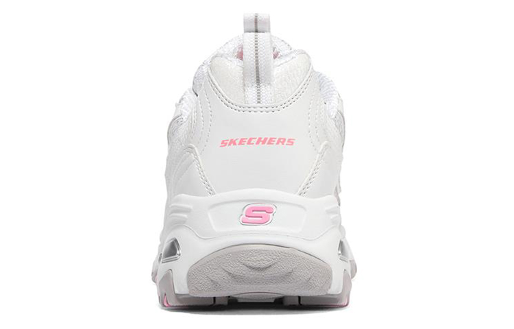 Shop Skechers D‘Lites 1.0 低筒老爹鞋 女款 白粉