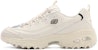 (W) Skechers D'Lites 1.0 Kasut Chunky Rendah Kelabu/Putih 11931-OFWT