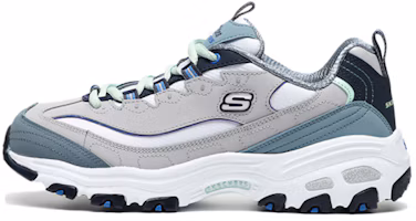 (Women) Skechers D Lites 1.0 Low Running Shoes Grey/Blue 13143-GYBL (Women) Skechers D Lites 1.0 Low Running Shoes Grey/Blue 13143-GYBL