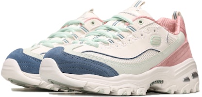Shop (Women) Skechers D'Lites 1.0 Low Running Shoes Pink 13167-NTPK