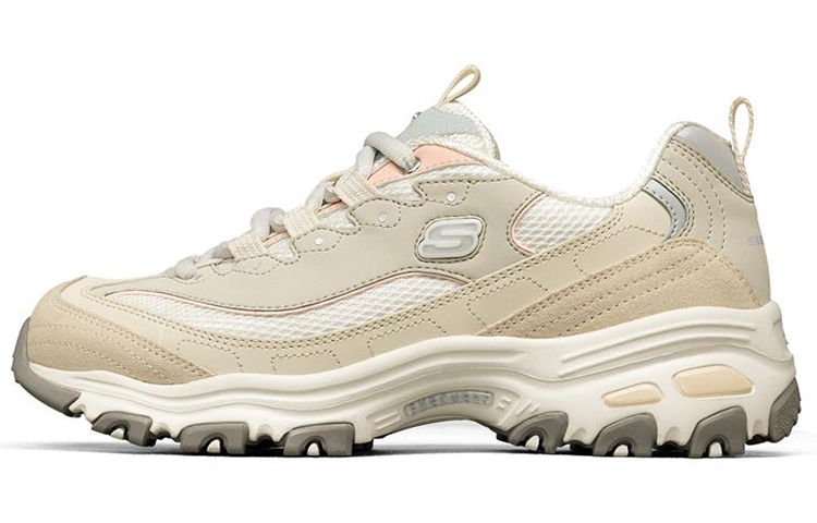 (Women) Skechers D'Lites 1.0 low Running Shoes White 149238-NAT