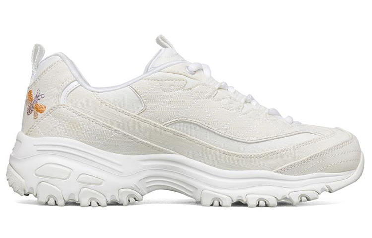 Lookbook (W) Skechers D'Lites 1.0 低帮白色跑鞋 149465-WHT
