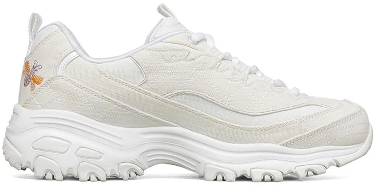 (W) Skechers D'Lites 1.0 低帮白色跑鞋 149465-WHT Lookbook (W) Skechers D'Lites 1.0 低帮白色跑鞋 149465-WHT