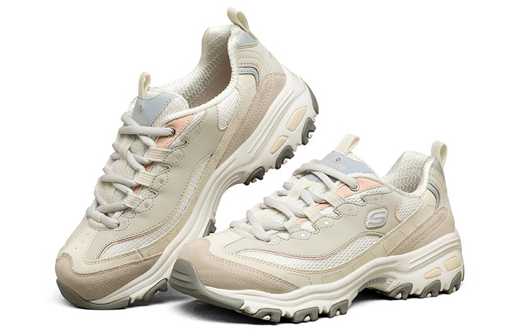 Shop (W) Zapatillas Skechers D'Lites 1.0 Blancas para Correr 149238-NAT