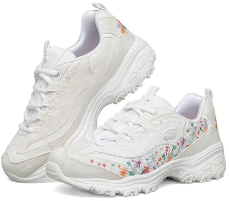 (W) Skechers D'Lites 1.0 低帮白色跑鞋 149465-WHT Shop (W) Skechers D'Lites 1.0 低帮白色跑鞋 149465-WHT
