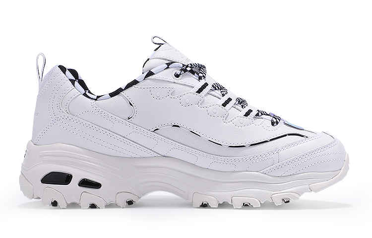 Lookbook (W) Skechers D'Lites 1.0 Zapatillas Bajas Blancas 149227-WBK