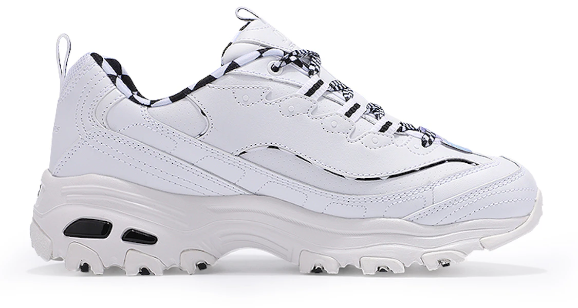 (W) Skechers D'Lites 1.0 Zapatillas Bajas Blancas 149227-WBK Lookbook (W) Skechers D'Lites 1.0 Zapatillas Bajas Blancas 149227-WBK