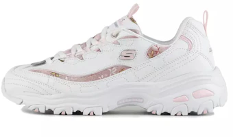 (Women) Skechers D Lites 1.0 low Shoes White/Pink 88888396-WLPK (Women) Skechers D Lites 1.0 low Shoes White/Pink 88888396-WLPK