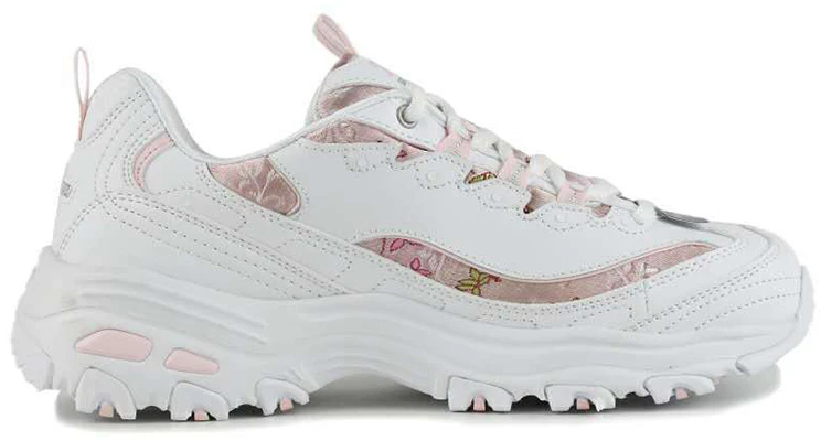 (W) Skechers D Lites 1.0 Baskets Basses Blanc/Rose 88888396-WLPK Order (W) Skechers D Lites 1.0 Baskets Basses Blanc/Rose 88888396-WLPK