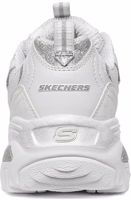 (Women) Skechers D lites 1.0 White/Silver 12241-WSL Shop (Women) Skechers D lites 1.0 White/Silver 12241-WSL