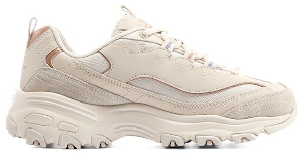 (W) Skechers D'Lites 1.0 'Putih Merah Jambu' 896145-NAT Order (W) Skechers D'Lites 1.0 'Putih Merah Jambu' 896145-NAT