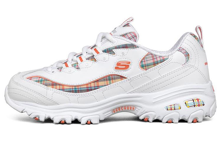 (Women) Skechers D Lites 1.0 Low Top Running Shoes White 149467-WMLT