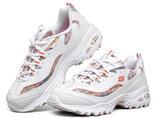 (W) Skechers D Lites 1.0 Sepatu Running Low Top Putih 149467-WMLT Lookbook (W) Skechers D Lites 1.0 Sepatu Running Low Top Putih 149467-WMLT