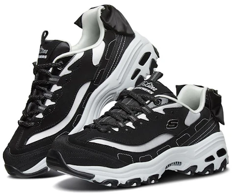 (W) Sepatu Lari Skechers D Lites 1.0 'Hitam Putih' 13168-BKW Lookbook (W) Sepatu Lari Skechers D Lites 1.0 'Hitam Putih' 13168-BKW