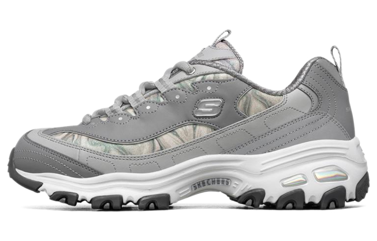 (W) Skechers D lites 1.0 Running Shoes Grey/White
