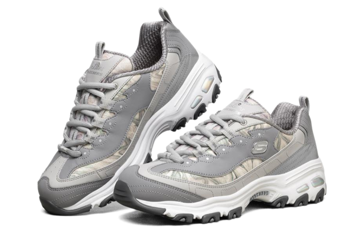 (W) Skechers D lites 1.0 Running Shoes Grey/White 圖 3