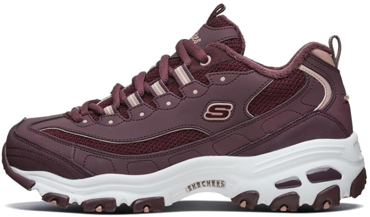 women-skechers-d-lites-1-0-burgundy-white-fleece-66666254-burg