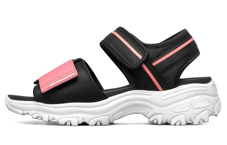 Buy (W) Skechers D'Lites 1.0 Sandal Hitam/Merah Jambu 119239-BKPK