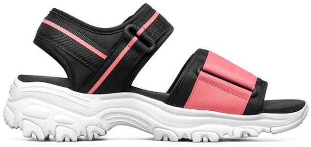 (W) 스케쳐스 딜라이트 1.0 샌들 블랙/핑크 (Skechers D'Lites 1.0 Sandal Black/Pink) 119239-BKPK Order (W) 스케쳐스 딜라이트 1.0 샌들 블랙/핑크 (Skechers D'Lites 1.0 Sandal Black/Pink) 119239-BKPK