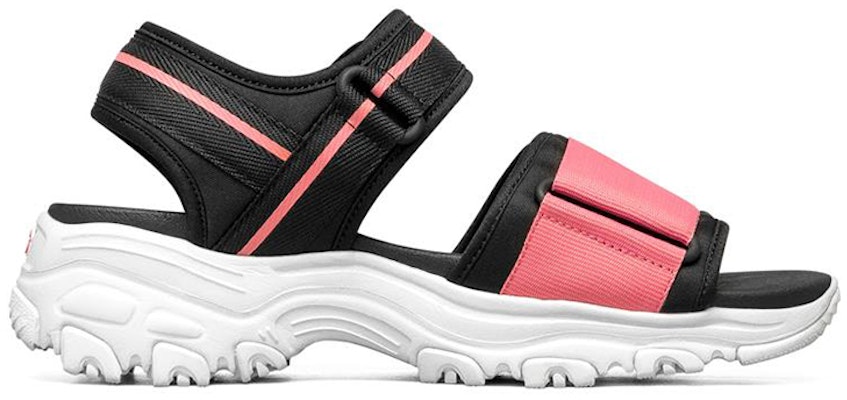 (W) Skechers D'Lites 1.0 Sandal Hitam/Merah Jambu 119239-BKPK Order (W) Skechers D'Lites 1.0 Sandal Hitam/Merah Jambu 119239-BKPK